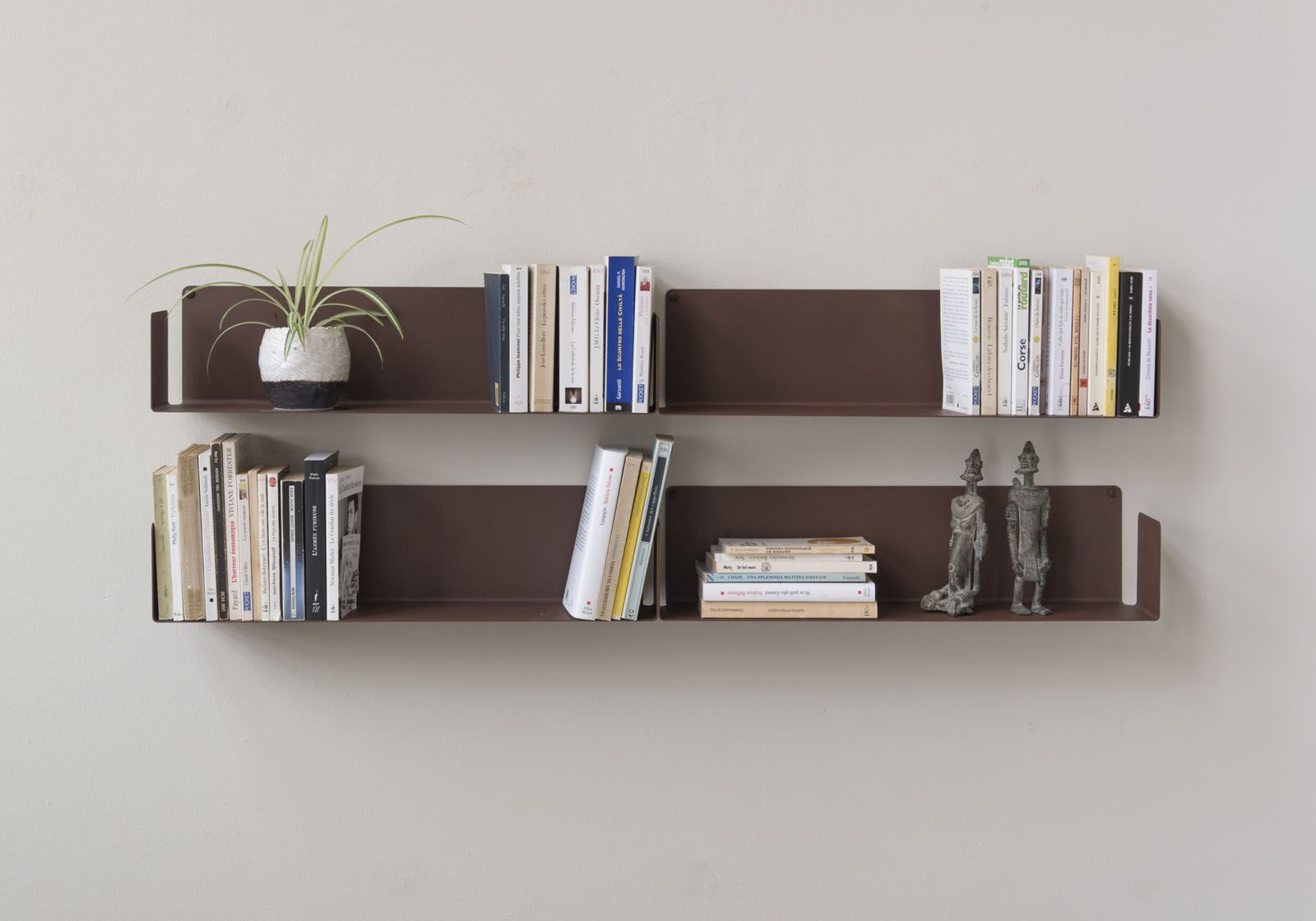 Floating shelf rust colour - 17.71 inches - Set of 2 Rust color shelves - 4
