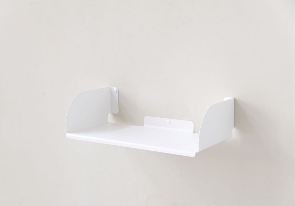Wall Bookshelf 45 x 25 cm - White Steel Bookshelves - 3