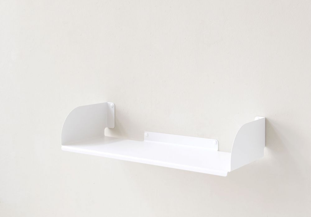 Bücherregale 60 x 25 cm  - weißer Stahl Bücherregal - 2