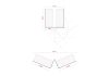 Design bookshelf - White Bookcase metal - L85 cm Max. Bookshelves - 13