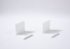 Bookend 12 x 12 cm - White - Set of 2 Home - 2
