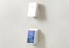 Bookshelf -  Small invisible bookshelf 4,7 x 4,7 inches - White - Set of 2 Small shelf - 13