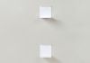 Étagère livres - Petite étagère invisible 12 x 12 cm - Blanc - Lot de 2 Petite étagère - 16