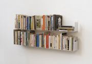 Mensole per libri - 45 x 15 cm - Set di 4 - Bianco - Acciaio Mensole per libri - 1