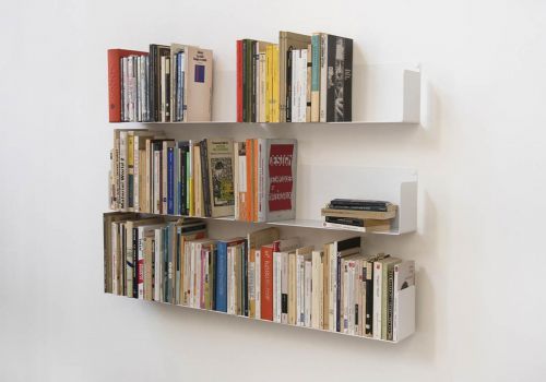 Wall bookshelves Floating Shelves 17,71 inches long - Set of 6 Bookshelves - 1