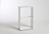 Witte design boekenkast 30 cm - metaal - 6 niveaus Boekenkast - 8