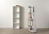 Narrow Bookcase 30 cm - white metal - 4 levels Bookcases - 5
