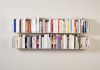 Wall bookshelves Gray U 23,62 inches long - Set of 4 Grey shelves - 6