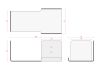 Support pour livre blanc - 30 x 15 cm - Droite Accueil - 10