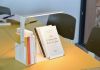 Lámpara de escritorio - Soporte para libros - Blanco Pequeña estantería - 1