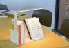Étagère Livres - Support pour livre - 30 x 15 cm - Blanc - Gauche Petite étagère - 10