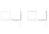 Étagère livres - Petite étagère invisible 12 x 12 cm - Blanc - Lot de 2 Étagère livre - 18