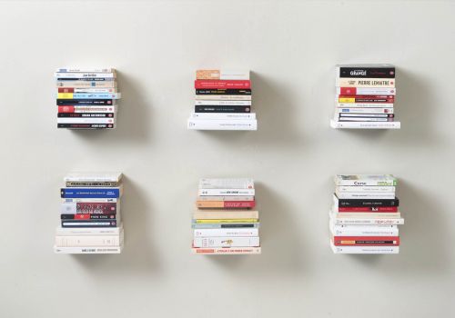 Étagère livres - Petite étagère invisible 12 x 12 cm - Blanc Étagère livre - 7
