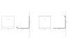 Mensola per libri - Piccola mensola invisibile 12 x 12 cm - Bianco - Set di 2 Mensole per libri - 18
