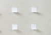 Étagère livres - Petite étagère invisible 12 x 12 cm - Blanc - Lot de 4 Petite étagère - 2