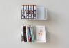 Mensole per libri 30 x 15 cm - Set di 2 - Bianco - Acciaio Mensole per libri - 12