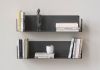 Mensole per libri Grigia 45 cm - Set di 2 Mensole grigie - 1