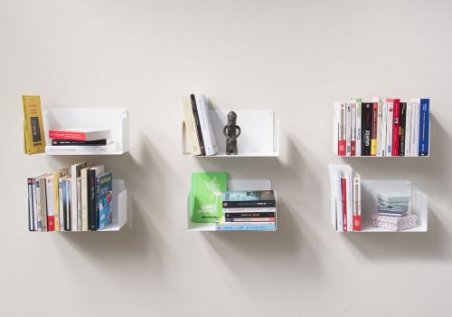 Wall Bookshelves 11,8 x 5.9 in - Set of 6 Bookshelves - 1