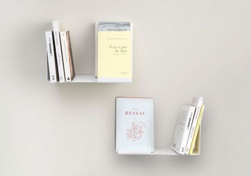 Bookholder - Bookshelves - 30 x 15 cm  - White - Set of 2 Small shelf - 4