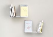 Supporto per libro - Mensole per libri 30 x 15 cm - Bianco - Set di 2 Piccola mensola - 4