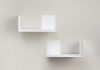 Bookholder - Bookshelves - 30 x 15 cm - White - Set of 2 Small shelf - 7