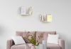 Étagère Livres - Support pour livre - 30 x 15 cm - Blanc - Lot de 2 Petite étagère - 17