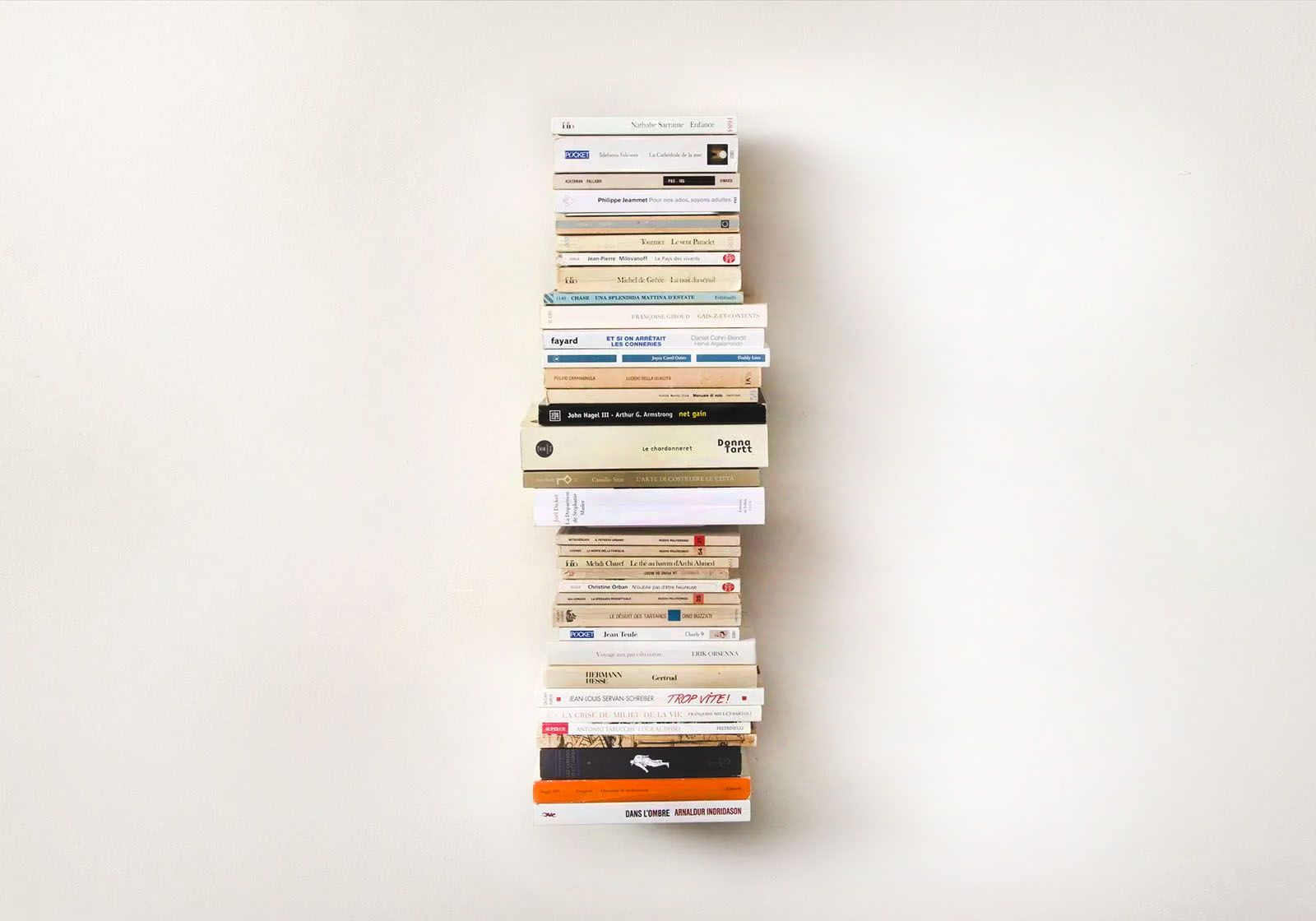 Wandplank voor boeken - Verticale wandbibliotheek 60 cm Boekenplank - 1