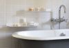 Estantes de pared el baño 45 x 15 cm - Juego de 2 Estantes del baño - 1