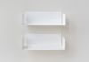 Mensole per libri 45 x 15 cm - Set di 2 - Bianco - Acciaio Mensole per libri - 2