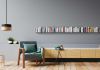 Bookcase Lineaire Gray - 6 shelves Wall bookcase - 2