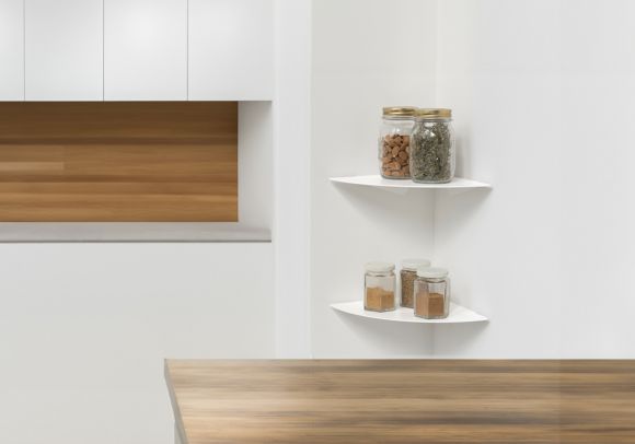 Étagère d'angle cuisine 24 cm - Lot de 2