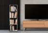 Narrow Bookcase 30 cm - white metal - 4 levels Bookcases - 2