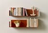 Wall Bookshelf 23,62 in - Copper Terracotta - Set of 2 - Steel Bookshelves - 1