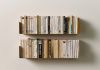 Wall Bookshelf 23,62 in - Antique Gold - Set of 2 - Steel Bookshelves - 5