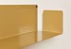 Boekenplanken 60 x 15 cm - Antiekgoud - Set van 2 - Staal Boekenplank - 10