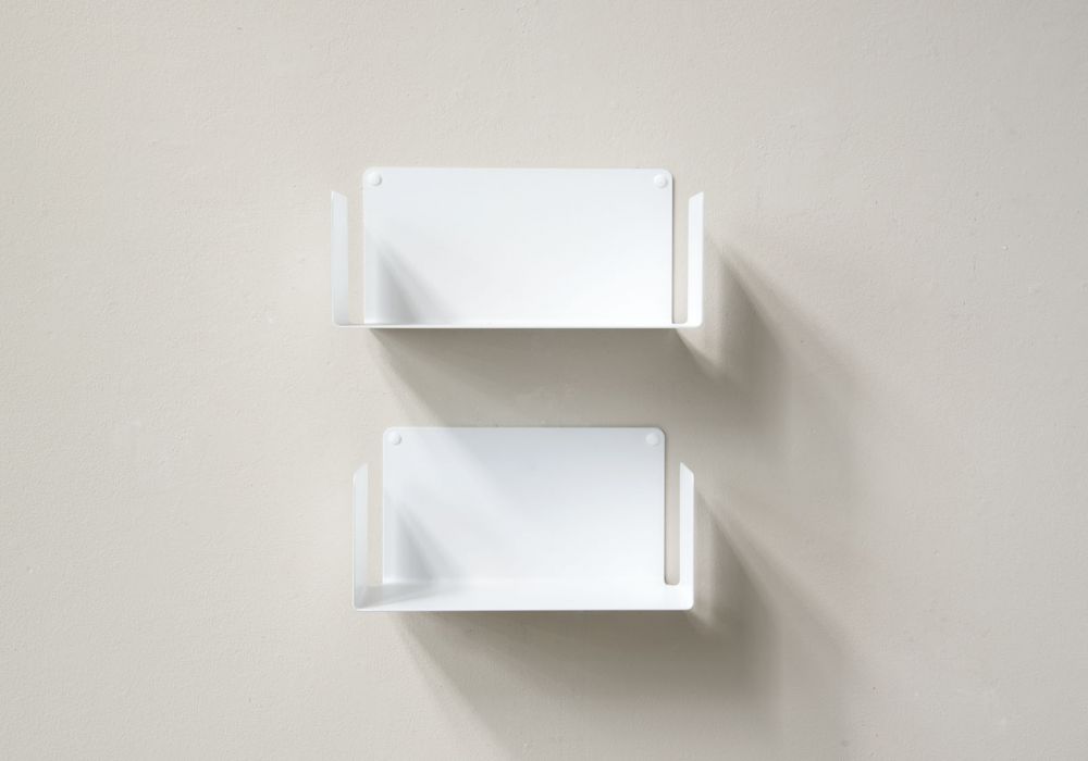 Wall Bookshelves 11,8 x 5.9 in - Set of 2 Bookshelves - 3