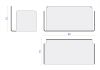 Petite étagère blanche - Étagère pour livre - 30 x 15 cm - Lot de 4 Étagère livre - 7