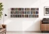 Wandplank voor cd's 60 cm - Set van 6 - staal Wandplanken voor Cd's - 1