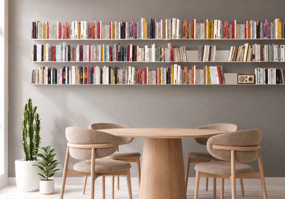 Estantes para libros - Librería de metal 45 cm - Juego de 18 - Blanco Estantes para libros - 1