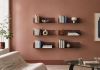 Roestkleurig Wandplank - 60 x 15 cm  Set van 6 Roestkleurige Wandplanken - 1