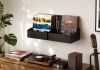 Schallplattenregal TEEnyle - Set mit 4 - Schwarz Schallplattenregal - 3