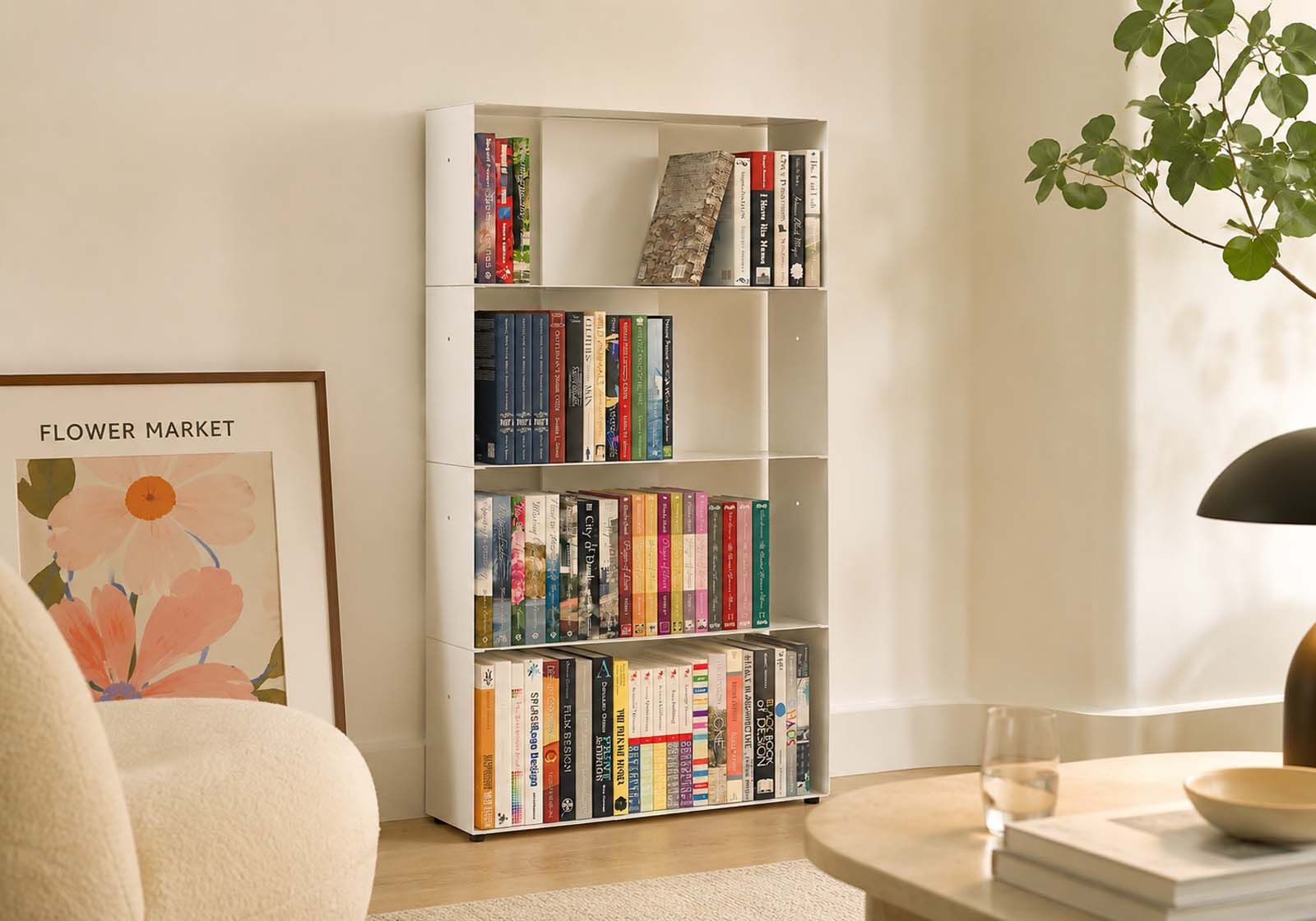 Bookcase 60 cm - 4 shelves Bookcases - 1