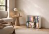 Lage boekenkast 60 cm - wit metaal - 2 niveaus Boekenkast - 1