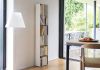 Regalsystem 30 cm - weißes Metall - 6 Ebenen Bücherschrank - 1