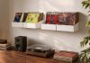 Vinyl Storage Wall Shelf - White Vinyl Storage - 5