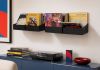 Vinyl Storage Wall Shelf - Black Vinyl Record Storage - 5
