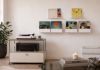 Présentoir vinyle - 45x10 cm - Lot de 2 Rangement vinyle - 6