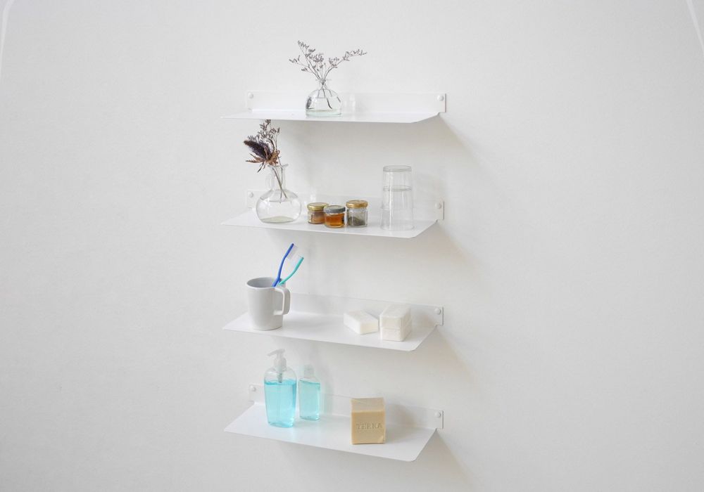 Bathroom shelves TEEline 4515 - Set of 4 Bathroom shelves TEEline 4515 - Set of 4