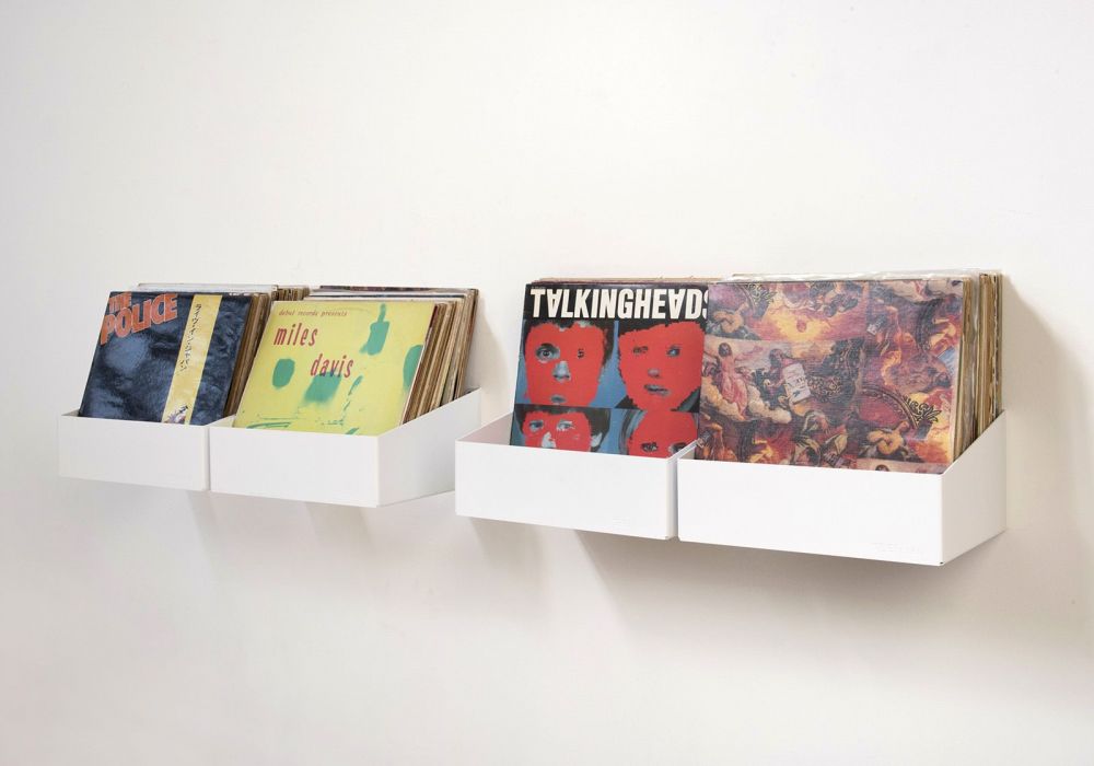 Buy the Vinyl Storage Shelf - Set - White