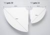 Set of 2 corner shelves TEEgolo 24cm
